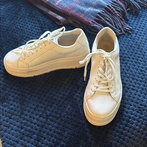 Vagabond Judy Platform White Women's Sneakers